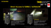 Nitecore TINI 2 Black 500 Lumen USB-C Rechargeable Keychain Flashlight