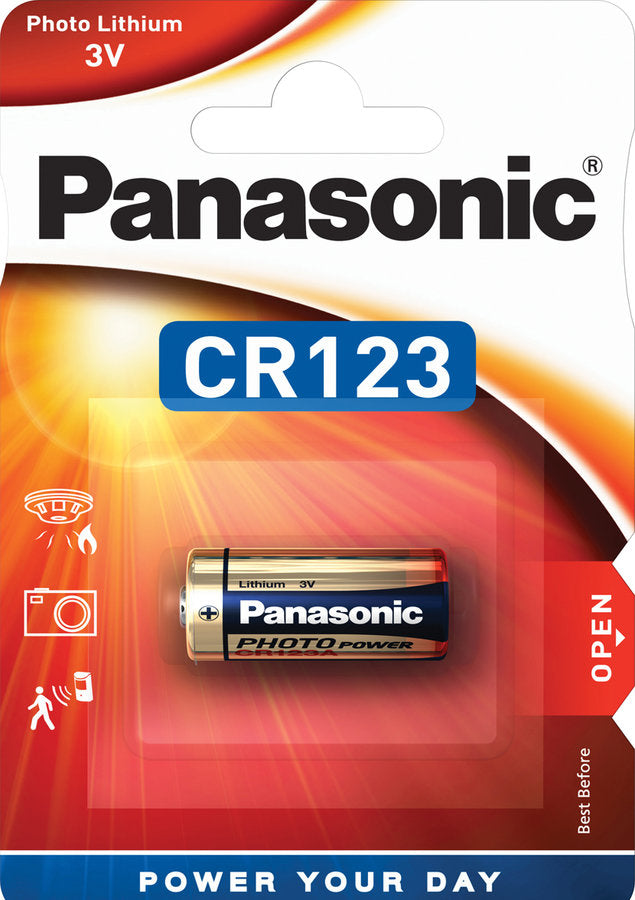 Panasonic CR123A Lithium 3V battery